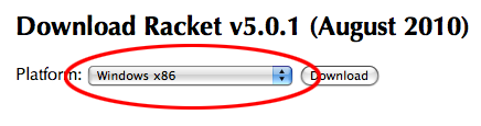 download window