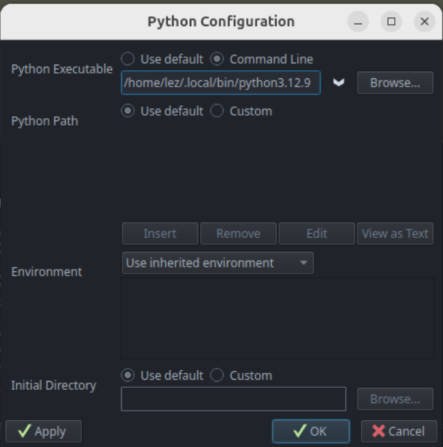 Wing Config Command Line