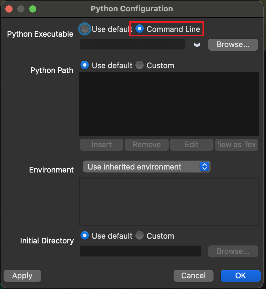 Wing Config Command Line
