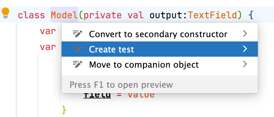 Create a unit test