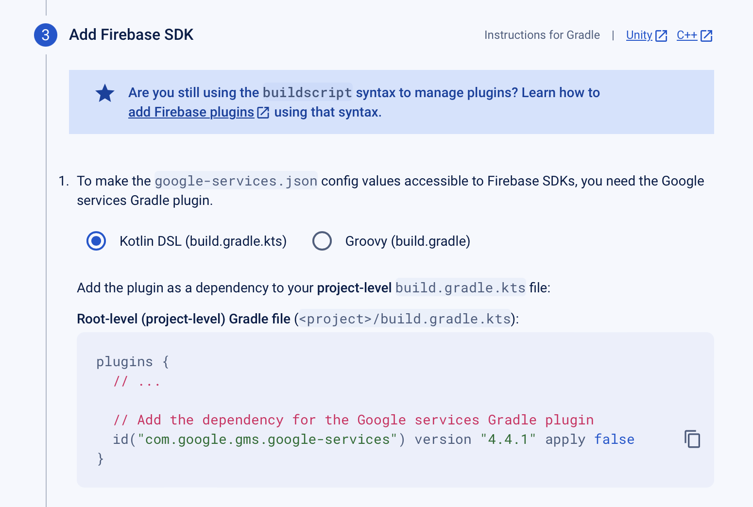 Firebase Step 3