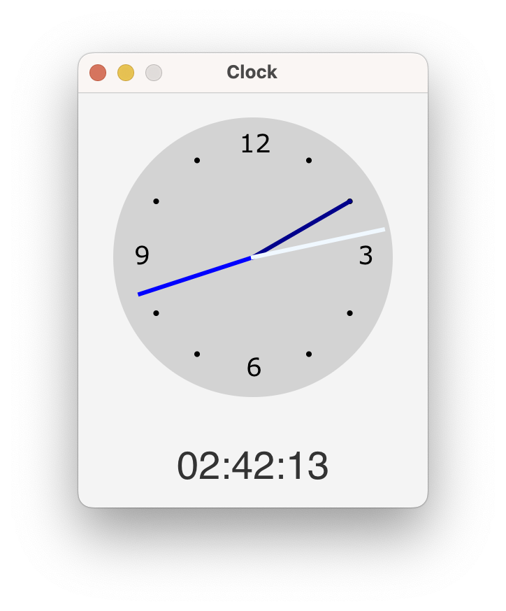 Clock application