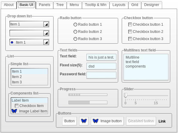 Widgets