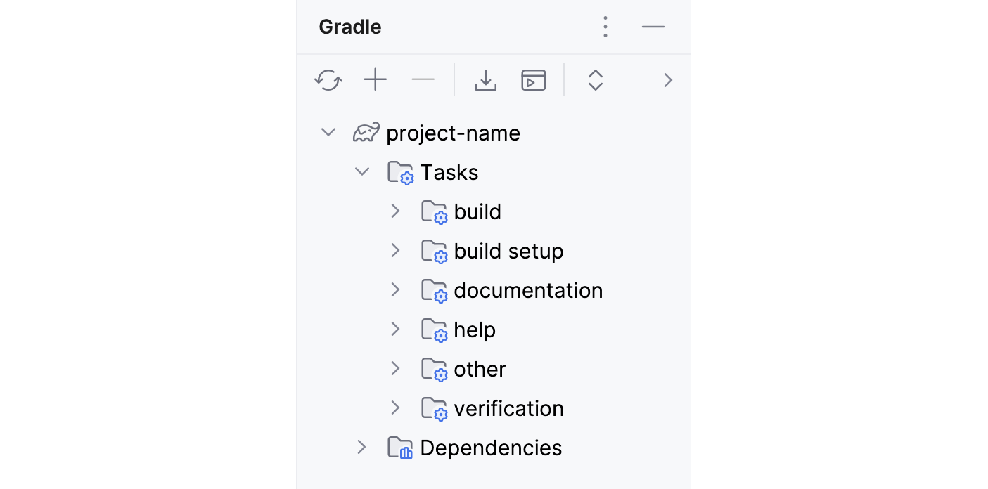 Gradle window
