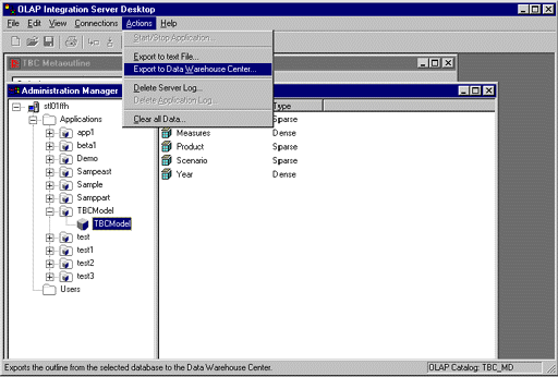 Administration Manager window
