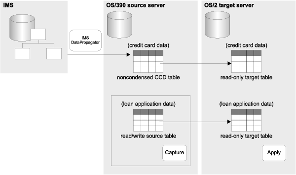 Distributing IMS data to relational databases