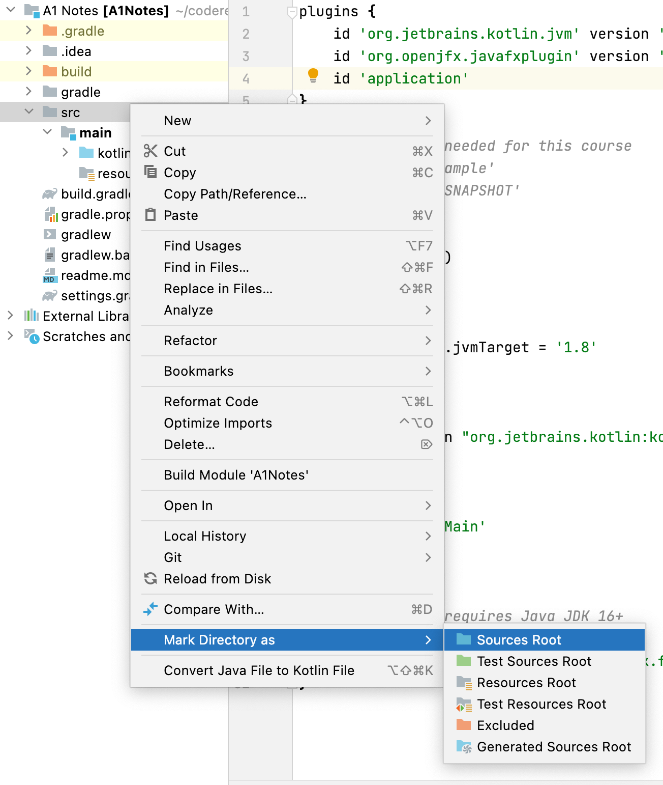 You need to set source-root for IntelliJ to locate source files