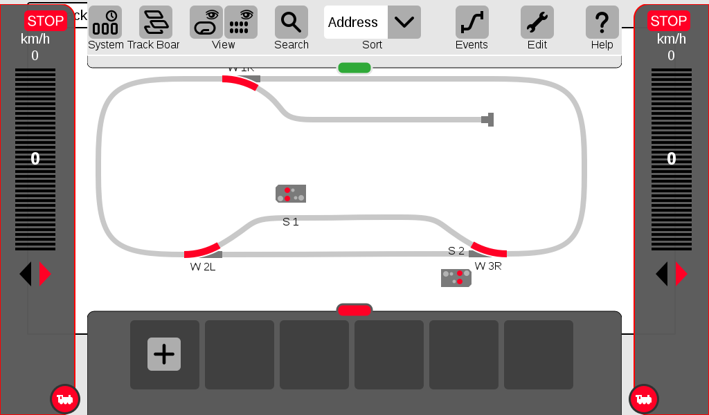 Märklin CS3 Standard Control Screen