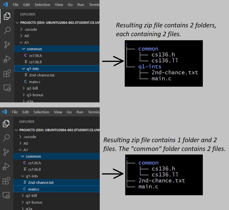 Difference between selecting a folder versus selecting files