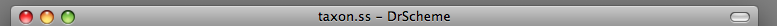 DrScheme title bar
